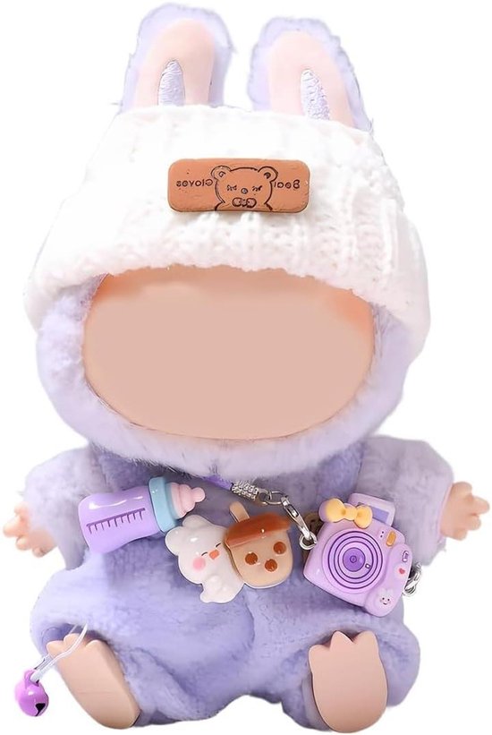 17 cm poppenkleding, poppenaccessoires, poppenkleding voor pluche poppen