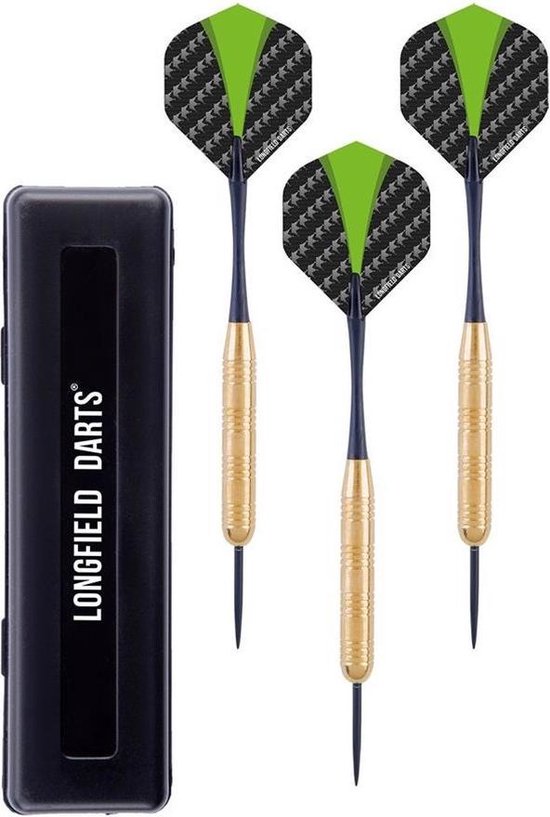2 sets Brass Darts met aluminium shafts van Longfield