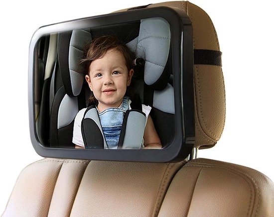 Achterbank spiegel voor Baby & Kind - Auto Accessoires - Shatterproof - Zwarte A3 Verstelbare Monitor van A3