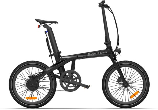 ADO Air Carbon- Elektrische vouwfiets | carbon frame | bafang motor | anti diefstal| GPS | riemaandrijving | stadsfiets | 20 inch | hydraulische remmen | E-PRODUCTEN | app | met gereedschap | mobiele telefoonhouder | zwart van ADO