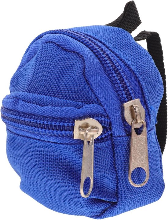 Allecta - Mini poppenrugzak voor poppenstof ornament decoratie schooltas met speelgoed kostuum van Merkloos