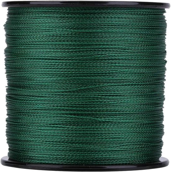 Allecto Plus - Gevlochten Vislijn 500m PE met 4 Strengen | Sterke Vislijnen voor Vissen | Groen Koord met Multi-filament | Geschikt voor hengelsport (5-groen) van Allecto Plus