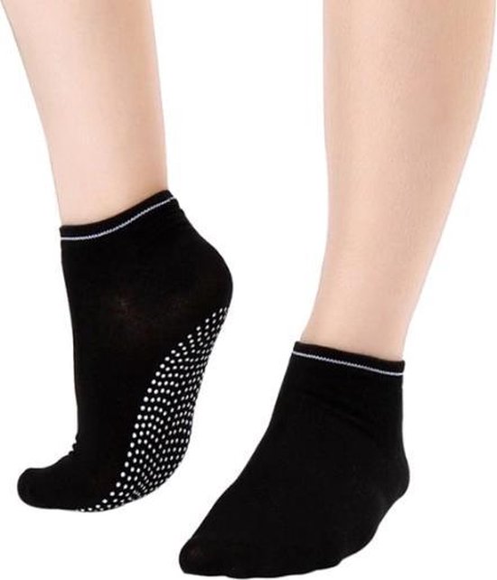 Anti Slip Yoga Sokken | Ook Voor Pilates & Andere Sporten | Zwart van Toorx