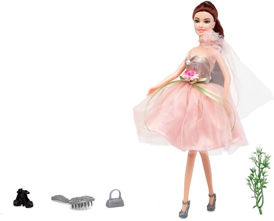 Atosa 2 Poppen Geassorteerd 33x29 Cm Roze van Merkloos