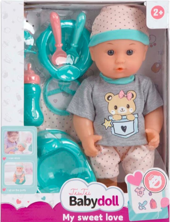Babydoll My Sweet Love Blauw 31 cm van My Sweet Love