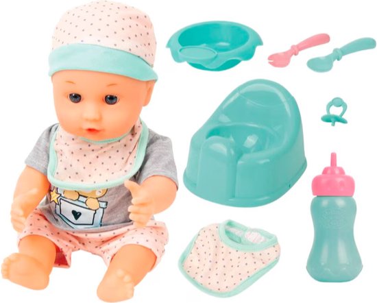 Babydoll My Sweet Love Blauw 31 cm