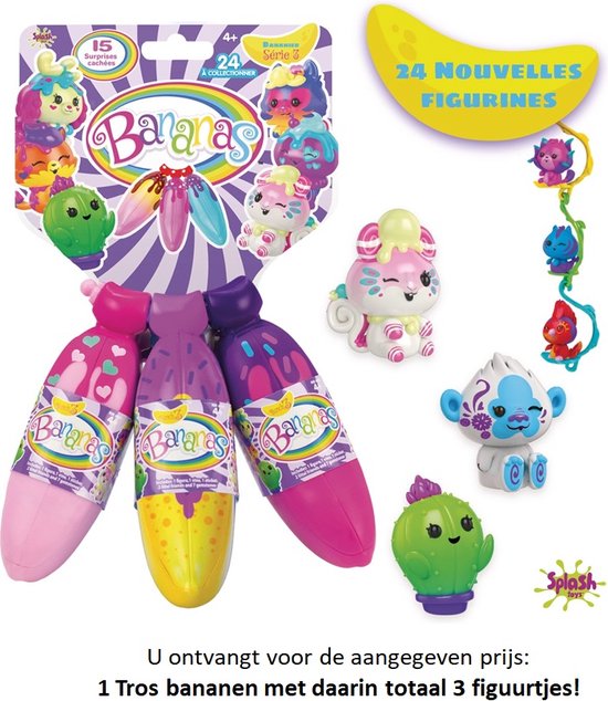 Bananas Surprise - 2 willekeurige tros banen - SPLASH-SPEELGOED - Meer verrassingen