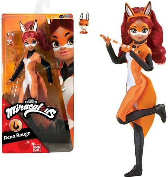 Bandai - Wonderbaarlijk lieveheersbeestje - Modepop 26 cm - Rena Rood - P50004
