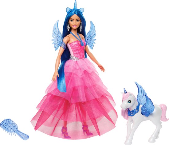 Barbie 65 jaar A Touch of Magic - Eenhoorn pop - Barbiepop van Barbie