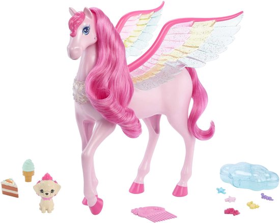 Barbie A Touch of Magic - Pegasus paard met Accessories van Barbie
