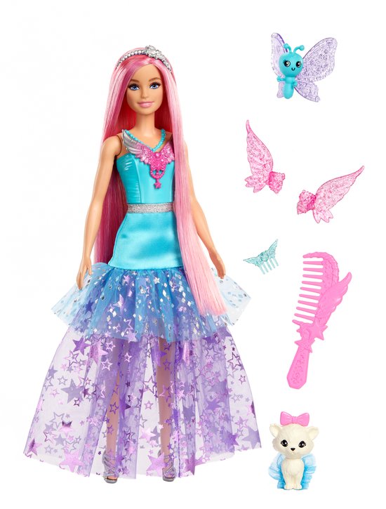 Barbie A Touch of Magic pop - 32 cm - Roze - Barbie pop van Merkloos