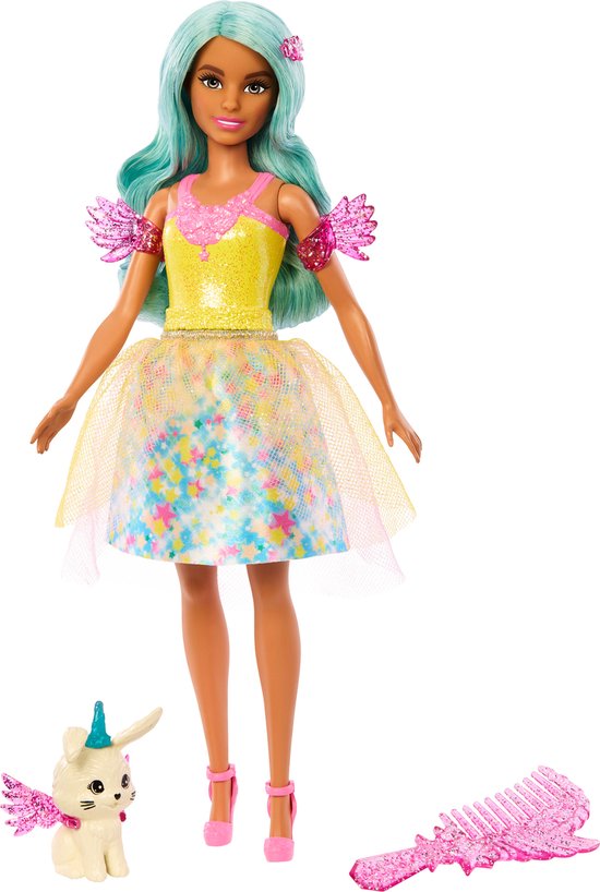 Barbie - A Touch of Magic pop - 32 cm - Turquoise - Barbie pop van Barbie