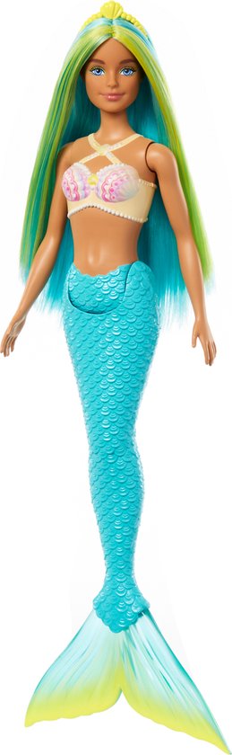 Barbie A Touch of Magic - Turquoise zeemeermin staart - Barbiepop van Barbie