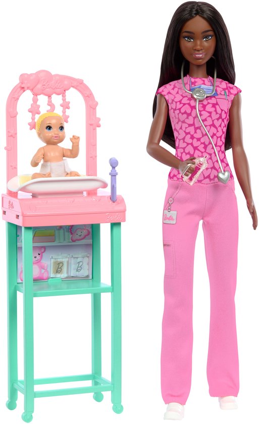 Barbie Baby Doctor Doll, Modepop, Vrouw, 3 jaar, Jongen/meisje, 241,4 mm, 185 g van Barbie