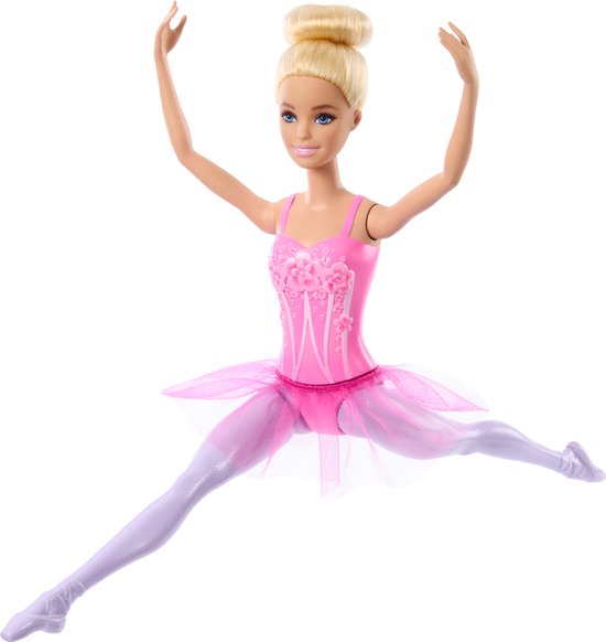 Barbie Ballerinapop - Met roze tutu - 32,5 cm - Barbiepop van Merkloos