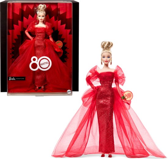 Barbie Blonde Pop 80e Verjaardag van Barbie