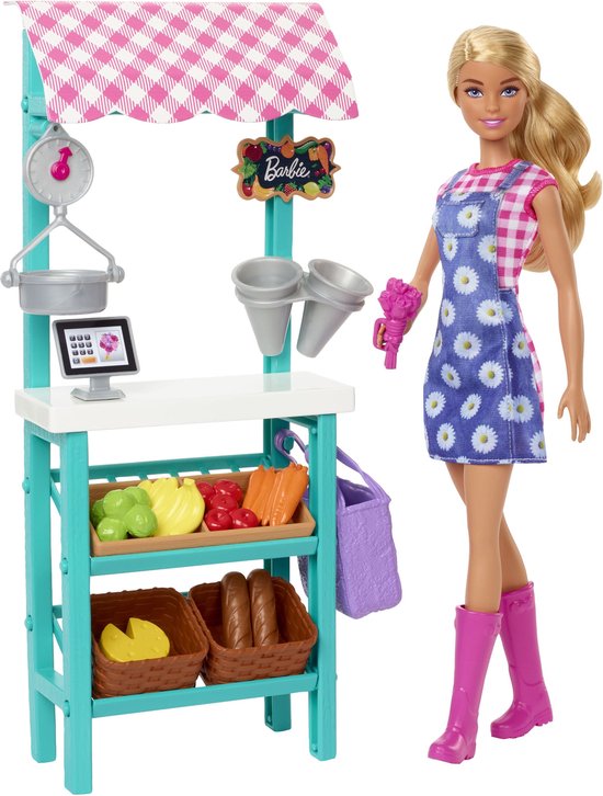 Barbie Boerenmarkt - Speelfigurenset van Barbie