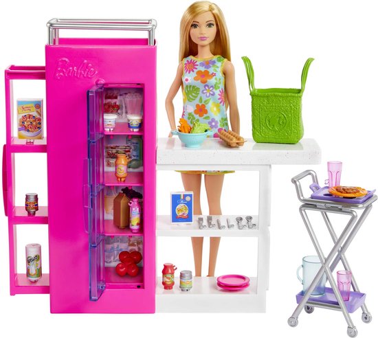 Barbie - Catering speelset - Barbie keukenavonturen - Modepop van Barbie