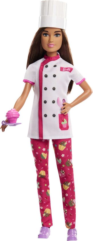 Barbie Chef Patisserie - 34 cm - Barbiepop - Modepop van Barbie