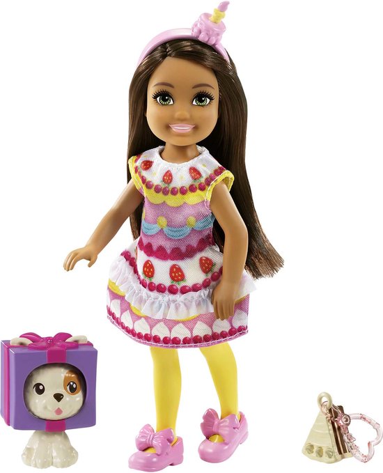 Barbie Club Chelsea - Meisje met Cupcake Jurkje - 15 cm - Minipop van Barbie