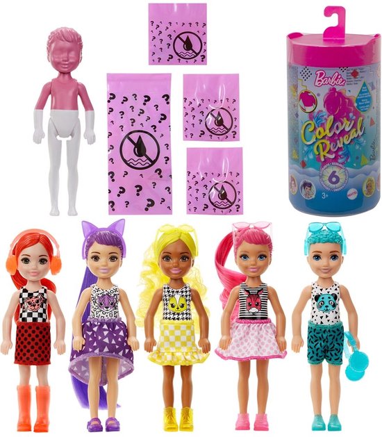 Barbie Color Reveal Chelsea - Wave 2 - Color Block Serie van Barbie
