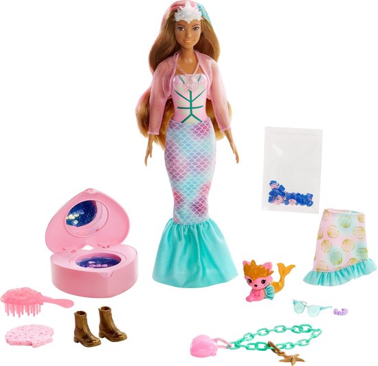 Barbie Color Reveal Ultimate Reveal Wave 2 Fantasy Fashion Mermaid Zeemeermin van Barbie