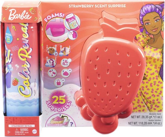 Barbie Color Reveal Ultimate Reveal Wave 3 Foam Aardbei van Merkloos