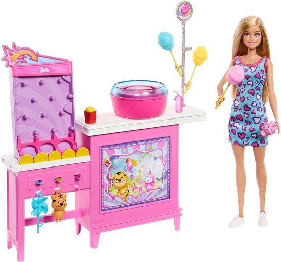 Barbie - Cotton Candy & Game Playset van Barbie
