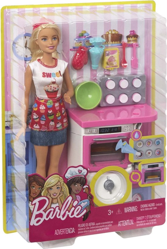 Barbie Cupcake speelset van Merkloos