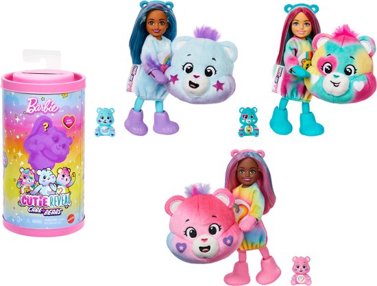 Barbie Cutie Reveal Care Bears Doll, Modepop, Vrouw, 3 jaar, Jongen/meisje, 149 mm, 90 g van Barbie
