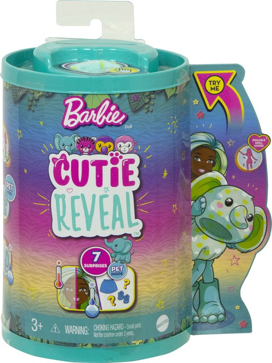 Barbie Cutie Reveal Chelsea Olifant - Barbiepop van Barbie