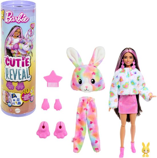 Barbie Cutie Reveal Color Dream - Barbiepop - Konijn van Merkloos