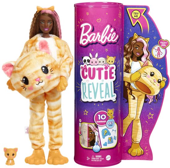 Barbie Cutie Reveal Doll 2 - Katje - Pop