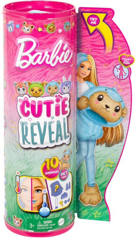 Barbie Cutie Reveal Pop - Barbiepop - Teddybeer Dolfijn