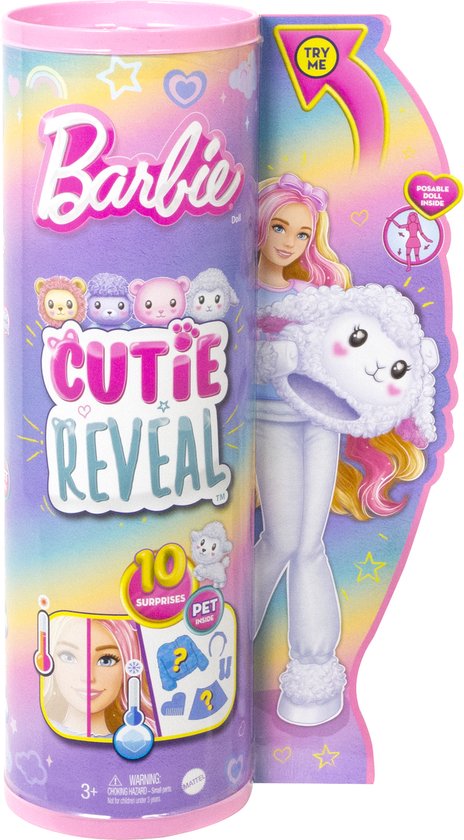 Barbie Cutie Reveal Schaap - Barbiepop van Barbie