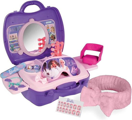 Barbie Deluxe 20 Delig Wellness & Beauty Barbiepop Speelset - Pop - Speelfigurenset - Leeftijd 3+ van Barbie