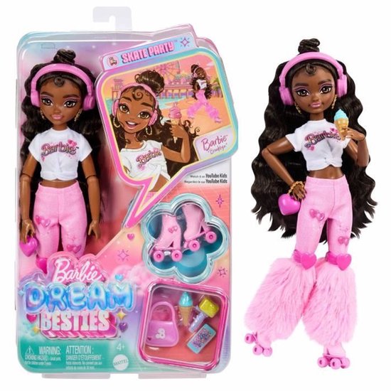 Barbie Dream Besties Brooklyn, Modepop, Vrouw, 4 jaar, Meisjes, Meerkleurig van Barbie