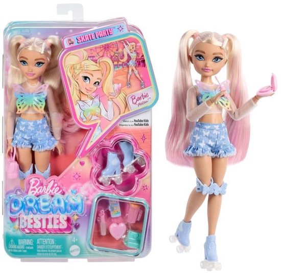 Barbie Dream Besties Malibu, Modepop, Vrouw, 4 jaar, Meisjes, Meerkleurig van Barbie