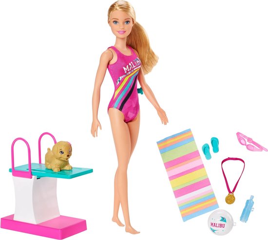 Barbie Dreamhouse Adventures - Barbie zwempop