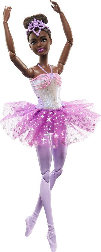 Barbie Dreamtopia - Barbiepop - Brunette ballerina met twinkelende lichten van Barbie