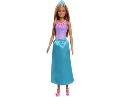 Barbie - DREAMTOPIA - Prinsessen look - met blauwe prinsessenrok en een paarse bodeice met op sterren en edelstenen geïnspireerde details van Barbie