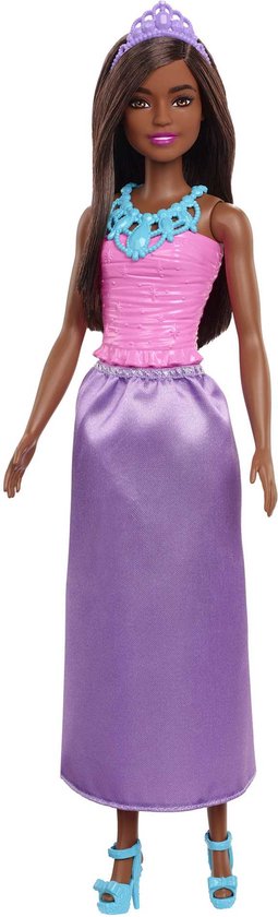Barbie - DREAMTOPIA - Prinsessen look - met paarse prinsessenrok en een roze bodeice met op sterren en edelstenen geïnspireerde details van Barbie