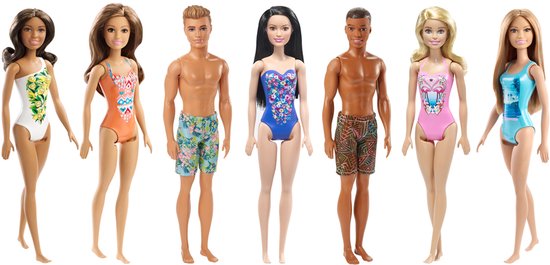 Barbie - Fab Beach-poppen - Diverse ontwerpen van Barbie