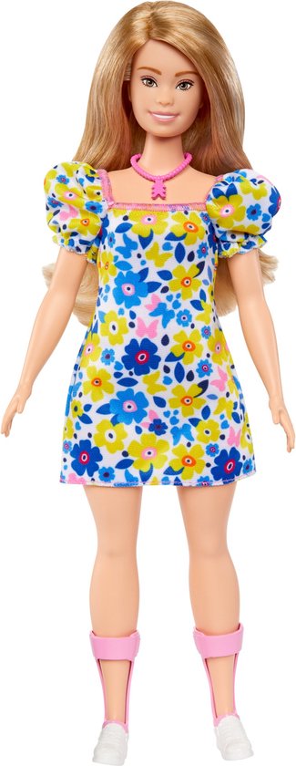 Barbie Fashionistas - Bloemenjurk - Barbiepop met Syndroom van Down van Mattel