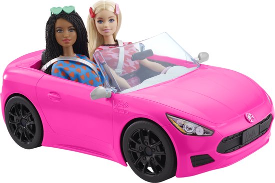 Barbie Glam Cabrio Auto - Poppenvoertuig van Merkloos