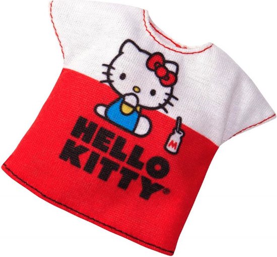 Barbie Hello Kitty kleding accessoire t-shirt rood / wit van Barbie