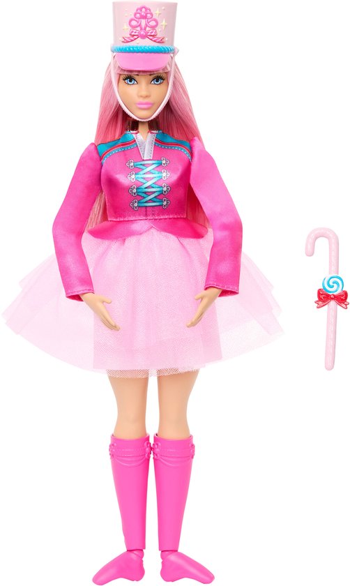 Barbie in De Notenkraker Daisy Ballerina Pop - Met beweegbare enkels en een zuurstok als baton