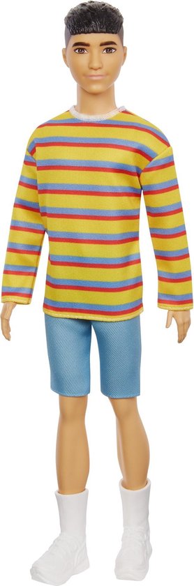 Barbie Ken Fashionista Pop - gestreept shirtje & korte broek van Barbie