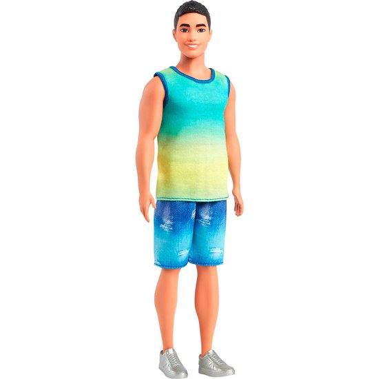Barbie Ken Fashionistas - Blauwgroene tanktop - Modepop
