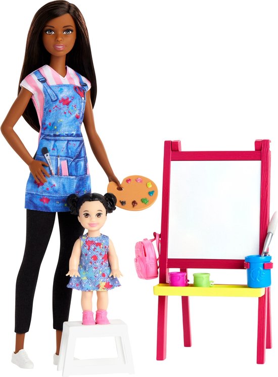 Barbie Kunstlerares en Speelset van Barbie